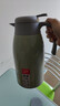 炊大皇保温壶304不锈钢家用大容量防滑底保温壶 墨绿 2.2L 实拍图