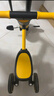 uonibaby品牌授权儿童三轮车脚踏车1-3-6岁宝宝儿童车遛娃神器平衡车手推 25款巴洛克黄+推杆-适高68-128cm 升级版 实拍图