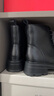 红蜻蜓马丁靴女秋冬保暖厚底英伦风短靴休闲瘦瘦靴WTC43480黑色绒里38 实拍图