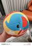 费雪（Fisher-Price）儿童玩具球17cm 小皮球拍拍球幼儿园橡胶篮球熊猫生日礼物礼品 实拍图