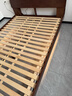 源氏木语全实木床现代简约橡木多功能主卧大床北欧风小户型卧室夜灯双人床 橡胶木胡桃色低铺1.5*2m无垫 实拍图