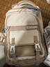 爱迪生发明家中学生书包初中生高中减负护脊男女孩双肩背包高颜值 k013-2 卡其 实拍图