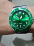 新款手表男士石英潮流商务钢带腕表 经典绿水鬼 实拍图
