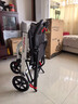 英航（ENGHON）轮椅手动轻便折叠老人家用免充气胎旅行便携小巧医用残疾人手推车 便携式飞机款【6.5KG+铝合金车架】EH07 实拍图