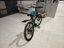 凤凰（Phoenix）折叠山地自行车男女成人学生青少年单车双减震碟刹轻便变速折叠车 黑红辐条轮/显档变速/三套全轴承 24速高配-26寸（身高160-185CM） 实拍图