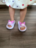 猪爸爸儿童拖鞋女童夏季2025新款室内防滑6-12岁三丽鸥宝宝亲子拖鞋紫16 实拍图