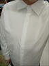 素织锦长袖白衬衫女士白色衬衣春秋高级感职业正装上衣学生面试西装衬衫 宽松休闲白衬衫【均码】 实拍图
