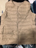 雪中飞经典新款基础舒适轻薄羽绒便捷短款保暖羽绒小马甲轻盈便携舒适 浅亚麻|7100-女 L 170/92A 实拍图