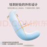 浪莎（LangSha）床上抱枕睡觉孕妇夹腿长条大抱枕男女生款睡觉专用大号玩侧睡靠枕 冰丝-升级款天蓝【记忆棉填充】 45cm*115cm 含枕芯 【成人款】 实拍图