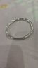 顺庆银楼9999足银手镯光面推拉圆肚手镯亲子款满月节日礼物送女友 大人款推拉30克单个配证书 实拍图
