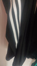 阿迪达斯 （adidas）长裤男女秋季宽松透气直筒裤跑步运动防风休闲裤 黑白 2XL 实拍图