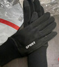 yaphtes冬季手套麂皮绒男女保暖触屏户外骑行跑步开车防风加绒手套 黑色 实拍图