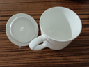 浩雅景德镇瓷器杯带盖陶瓷茶杯商务会议杯办公家用纯白1号茶杯1只装 实拍图