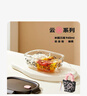 希乐扣Cilock饭盒微波炉可加热玻璃保鲜盒大容量餐盒上班族带饭 长圆三隔900ml 实拍图