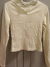 UR2025秋季新款女装时尚休闲简约基础修身T恤UYB450010 米黄 S 实拍图