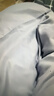 海澜之家（HLA）被子冬被纯棉被子被芯垫加厚保暖单人学生被子宿舍冬季新疆棉花被 【100%新疆棉填充】银光灰-蓝边 180*220cm约5斤春秋被 实拍图