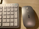 B.O.W 航世 HW299无线键盘鼠标套装充电 静音超薄笔记本电脑办公通用外接数字键盘鼠标 2.4G无线电池套装-银白色 实拍图