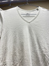 三枪T恤男士打底衫新疆纯棉弹力轻薄V领内穿螺纹针织全棉男士短袖 【2件装-纯棉】白色+白色 L (170) 【推荐110-125斤】 实拍图