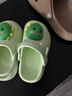 牧童儿童拖鞋夏男宝宝洞洞鞋软底女童卡通洗澡婴幼儿家居鞋奶龙绿150 实拍图