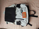 我潮双肩包男大容量背包初高中生休闲大学生书包短途旅游旅行包登山包 黑白色 实拍图
