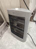 美的（Midea）小太阳取暖器家用节能电暖器台式电热器暖气机办公室烤火炉暖脚器暗光防烫远红外电暖气 HPW08D【倾倒断电 过热保护 灰色】 台式 实拍图