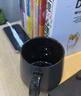 泰禧阁美式黑色马克杯陶瓷家用杯子带盖盖勺ins风小众撞色咖啡杯高颜值 黑银-天籁杯（配勺+底座） 实拍图