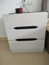 幻狐床头柜卧室小型家具柜子收纳柜储物柜轻奢床头置物柜简易主卧边柜 【大容量三抽】黑白色50*40*56cm 实拍图