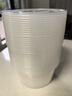 美丽雅 一次性饭盒圆形1000ml*20套打包碗食品用盒加厚带盖可微波 实拍图