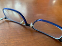 WAN XIN 新款 1.67超薄高清防蓝光镜片男可配度数送商务眼镜框女Z 56118透明蓝 超轻盈8.9克 配万新1.60MR-8超薄防蓝光镜片 实拍图