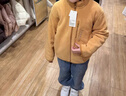 优衣库【狂欢价】童装男童女童摇粒绒拉链茄克长袖外套夹克478141 46 鹅黄色 160 实拍图