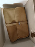 裘真新年礼物 植鞣牛皮007邮差包女真皮大容量通勤单肩斜挎包复古包 大象灰 实拍图