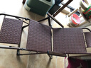 紫叶躺椅折叠午休椅便携午休椅坐躺两用午睡椅家用老人凉椅藤椅午休床 加粗方管折叠椅 实拍图