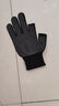 户外骑行快递外卖专用防滑手套露二指耐磨可触屏男女通用 黑色【1双】 实拍图