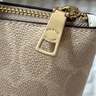 蔻驰（COACH）【品牌直供】女士FIONA24手提单肩托特包沙黄配白垩色CBT18 实拍图