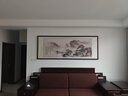 佳得雅新中式客厅装饰画沙发背景墙壁画字画山水画靠山图办公室风景挂画 望云楼A1（陋室铭） 85*230cm宣纸锦绫+有机玻璃+胡桃色实木框（大气款） 实拍图