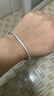 顺庆银楼古法银手镯哑光9999足银男女传承镯子饰品闭口素圈手镯送女友 古法银镯30克-57mm配证书 实拍图