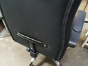 锦汐电脑椅办公椅子电竞椅家用人体工学椅老板椅主播靠背椅皮革转椅 黑色+4级杆+乳胶【二代升级】 实拍图