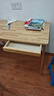 家逸实木书桌简约现代电脑桌学生家用写字桌台办公桌子书房1米原木色 实拍图