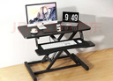 全品屋升降电脑桌升降工作台电脑升降支架台站立式升降办公书桌 气动无级升降-黑桌双层80cm 实拍图