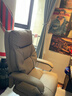 顾全电脑椅人体工学椅真皮办公椅可躺久坐舒适老板椅C570金咖皮 实拍图