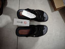 回力休闲凉鞋男款居家拖鞋户外两穿沙滩舒适透气简约HL3338黑41码 实拍图
