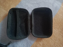 【万人好评】多功能收纳包便携旅行耳机包防震减压整理包大容量数据线充电器U盘内存卡收纳盒 黑色PU方形大收纳盒12*8*4cm【两个装】 实拍图