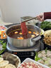 九阳（Joyoung）0涂层IH秒涮电火锅火锅专用锅电锅家用4-8人分体式可拆洗多功能电蒸锅不锈钢电煮锅6L火锅锅GN12 实拍图