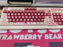 迪士尼草莓熊蓝牙无线键盘三模有线粉色静音键盘鼠标套装高颜值女生办公键鼠打字游戏电脑笔记本IPad通用 草莓熊D98【有线键盘】+草莓熊轻量化有线鼠标 实拍图