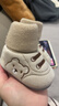 婴儿学步鞋防滑软底保暖鞋 冬款彩棉-侧边卡其小熊 加厚保暖 12码-内长11cm 适合0-6个月 实拍图