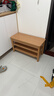 全友家居原木风入户换鞋凳鞋柜一体玄关收纳储物实木高脚凳子换鞋凳子 实拍图