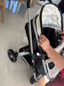 纽贝耳newber婴儿车 婴儿推车 婴儿车0-3岁用折叠可坐可躺带减震 可换向 黑白  UV遮阳+防蚊罩 实拍图