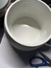 mokkom磨客养生壶 热牛奶杯 办公静音养生杯0.5L 煮茶花茶银耳 热牛奶神器烧水壶办公室烧水杯 热奶杯 浅杉绿 0.5L （配304不锈钢茶滤，送勺子） 实拍图