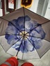 蕉下（beneunder）防紫外线遮阳伞三折双层黑胶晴雨伞防晒伞BM664蓝铃 实拍图