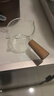 玻璃小奶盅带刻度带木手柄奶杯木柄奶盅司浓缩咖啡萃取量杯咖啡杯 双嘴 实拍图